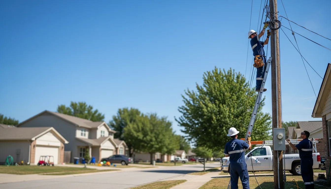 Residential electrician providing installation services in Moscow, KS